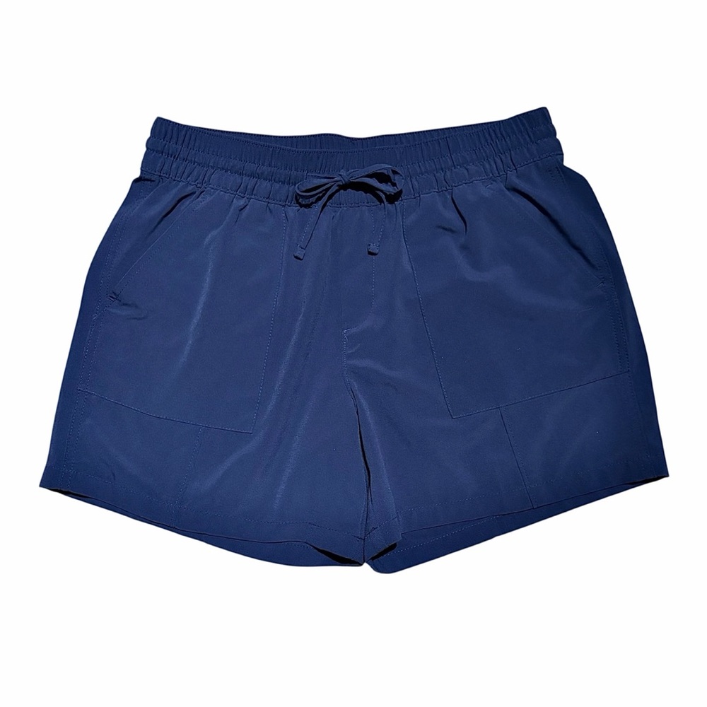 BCG Women's Cinched Waist Shorts in Navy Blue Womens Size Medium
